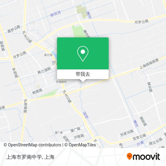 上海市罗南中学地图