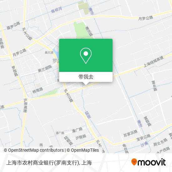 上海市农村商业银行(罗南支行)地图