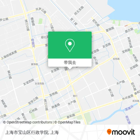 上海市宝山区行政学院地图