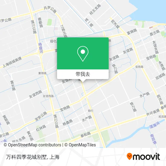 万科四季花城别墅地图