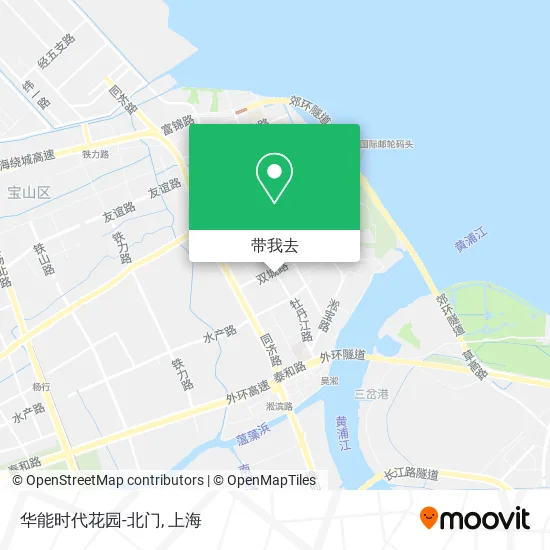 华能时代花园-北门地图