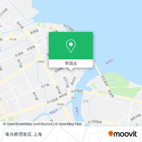 泰兴桥理发店地图