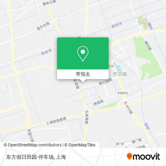 东方假日田园-停车场地图