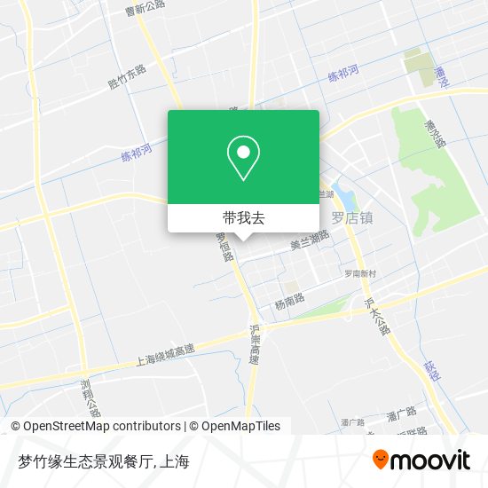 梦竹缘生态景观餐厅地图