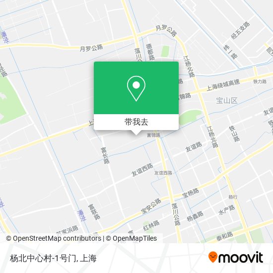 杨北中心村-1号门地图
