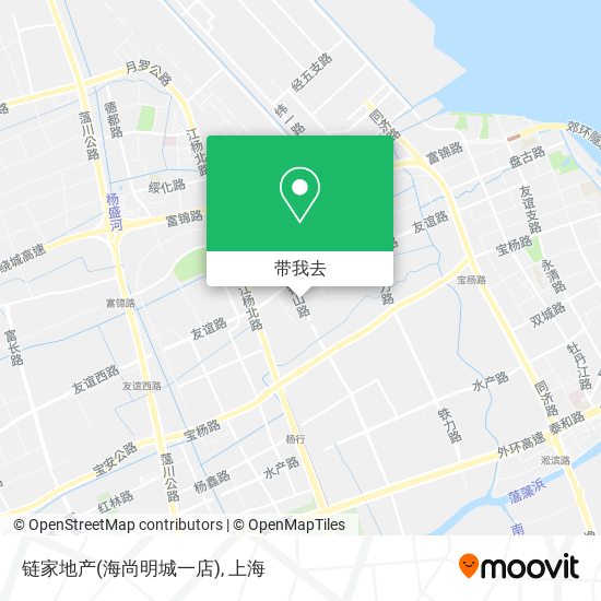 链家地产(海尚明城一店)地图