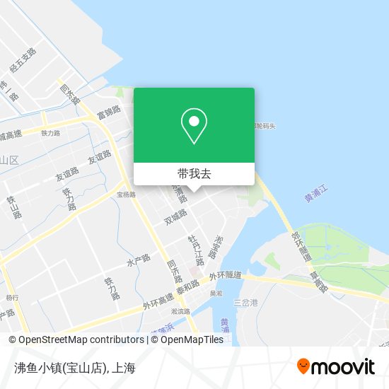 沸鱼小镇(宝山店)地图