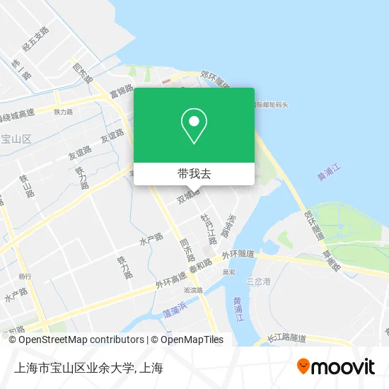 上海市宝山区业余大学地图