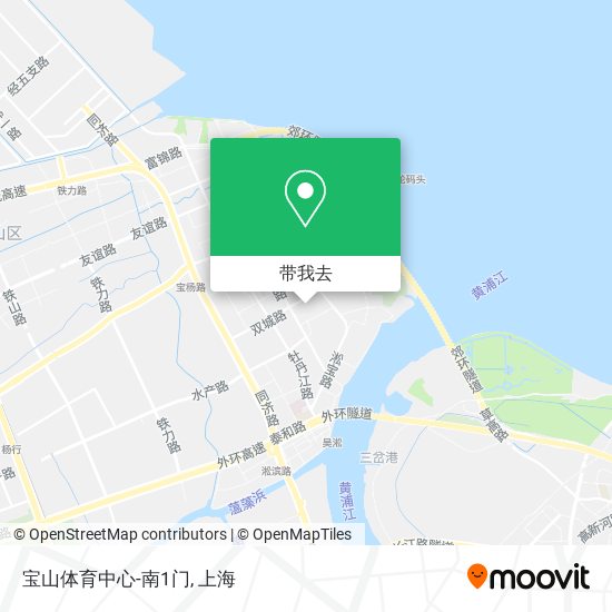 宝山体育中心-南1门地图
