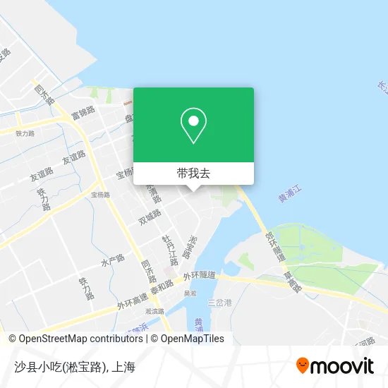 沙县小吃(淞宝路)地图