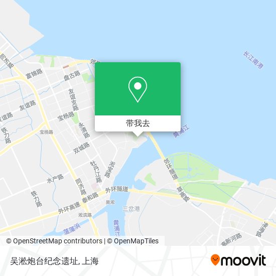 吴淞炮台纪念遗址地图