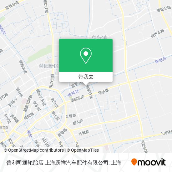 普利司通轮胎店 上海跃祥汽车配件有限公司地图
