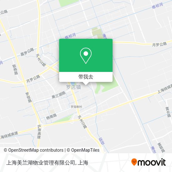上海美兰湖物业管理有限公司地图