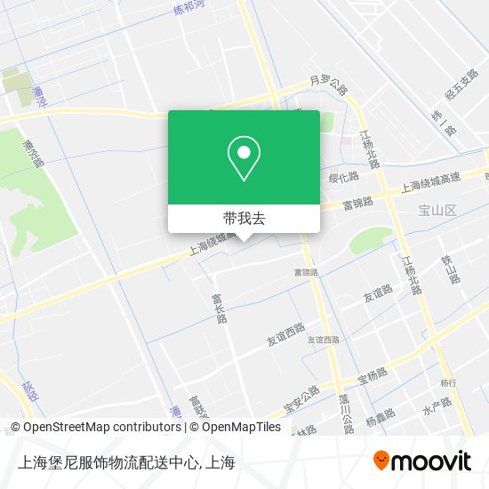 上海堡尼服饰物流配送中心地图
