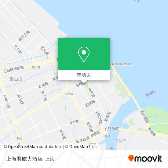 上海君航大酒店地图