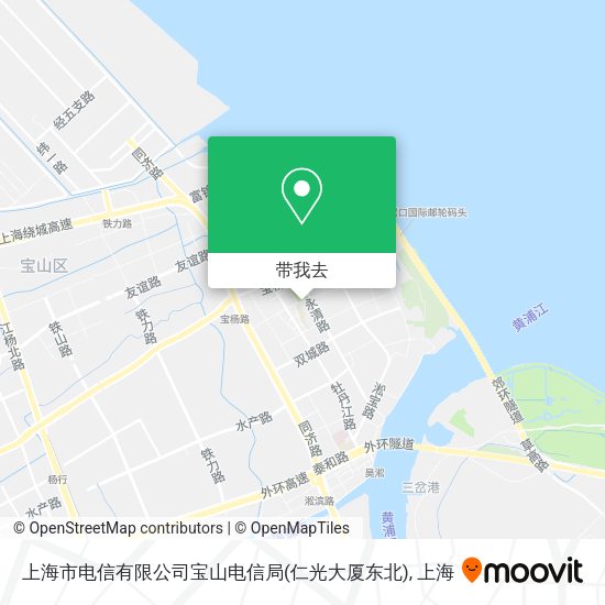 上海市电信有限公司宝山电信局(仁光大厦东北)地图