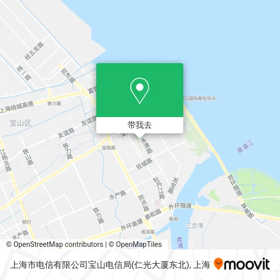 上海市电信有限公司宝山电信局(仁光大厦东北)地图