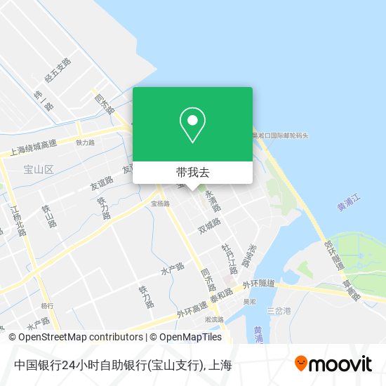 中国银行24小时自助银行(宝山支行)地图