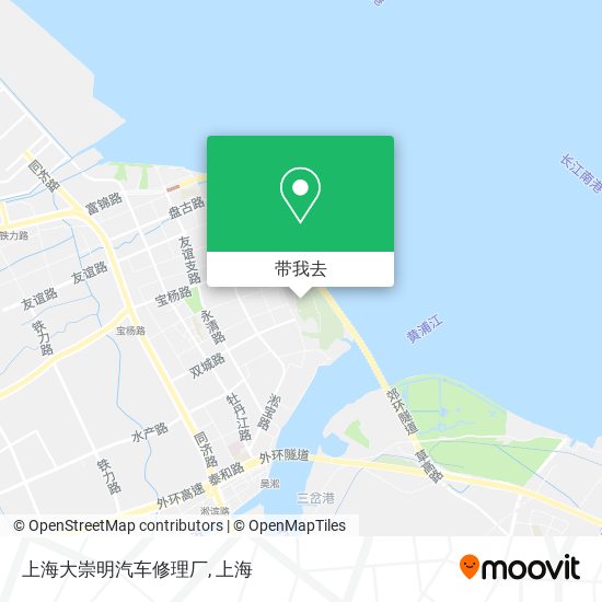 上海大崇明汽车修理厂地图