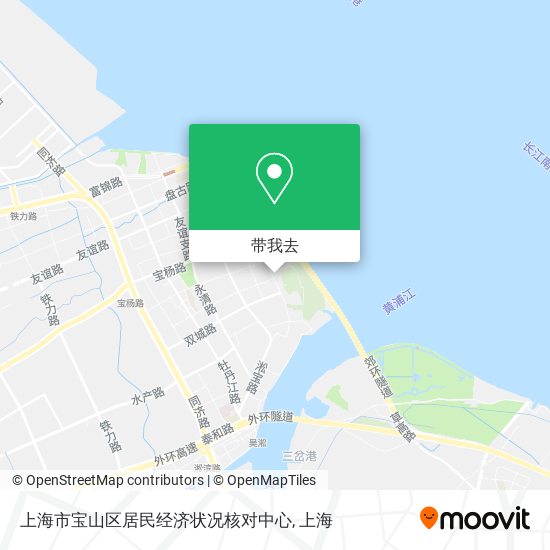 上海市宝山区居民经济状况核对中心地图
