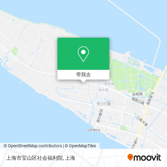 上海市宝山区社会福利院地图