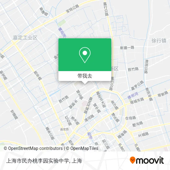 上海市民办桃李园实验中学地图