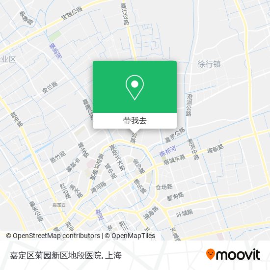 嘉定区菊园新区地段医院地图