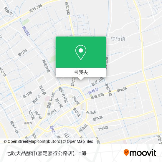 七欣天品蟹轩(嘉定嘉行公路店)地图