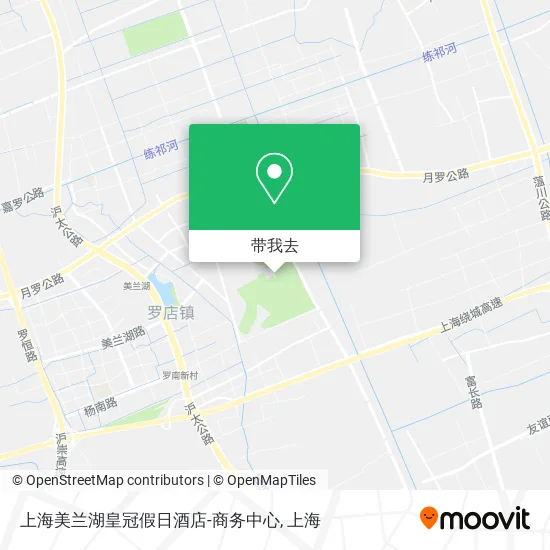 上海美兰湖皇冠假日酒店-商务中心地图