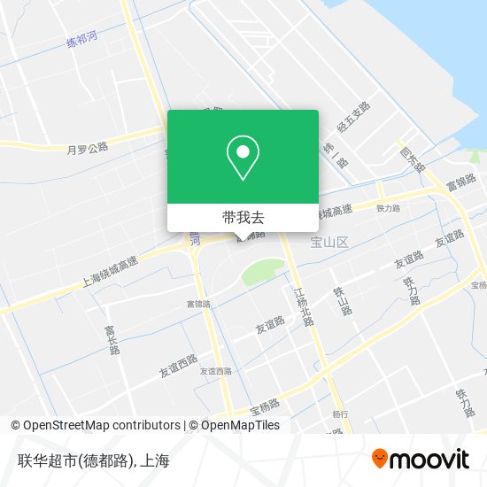 联华超市(德都路)地图