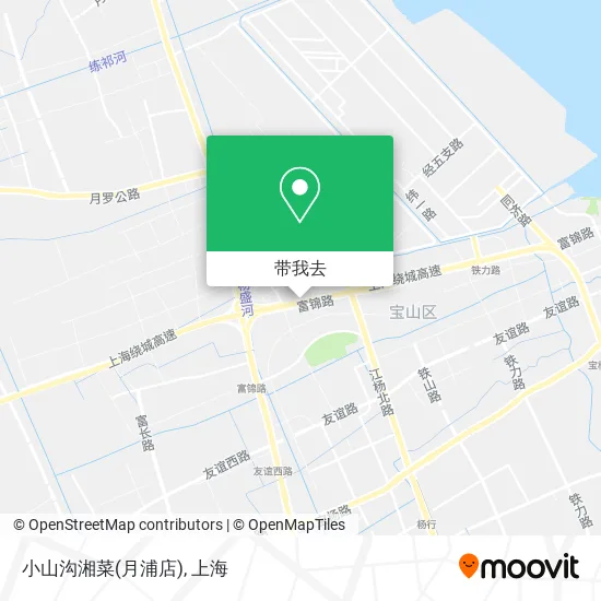 小山沟湘菜(月浦店)地图