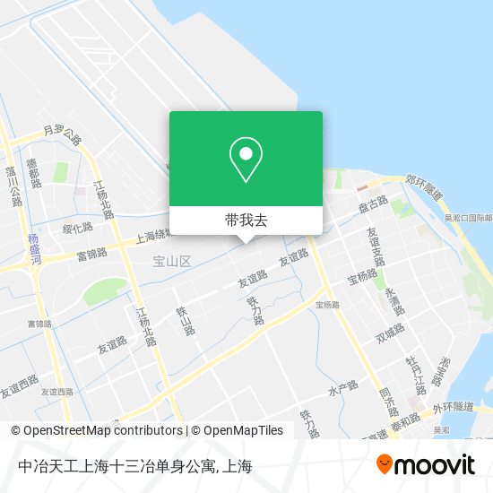 中冶天工上海十三冶单身公寓地图