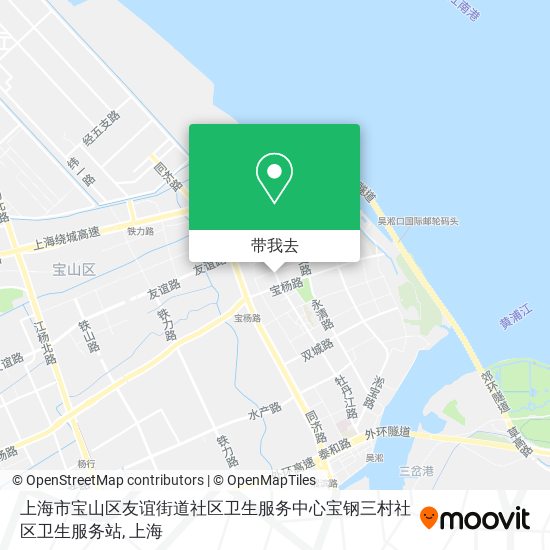 上海市宝山区友谊街道社区卫生服务中心宝钢三村社区卫生服务站地图