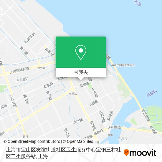 上海市宝山区友谊街道社区卫生服务中心宝钢三村社区卫生服务站地图