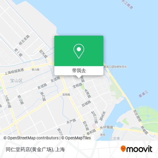 同仁堂药店(黄金广场)地图