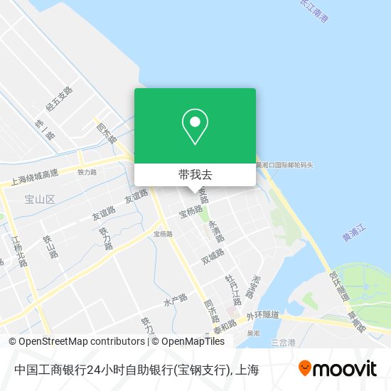 中国工商银行24小时自助银行(宝钢支行)地图
