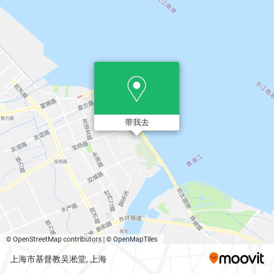 上海市基督教吴淞堂地图