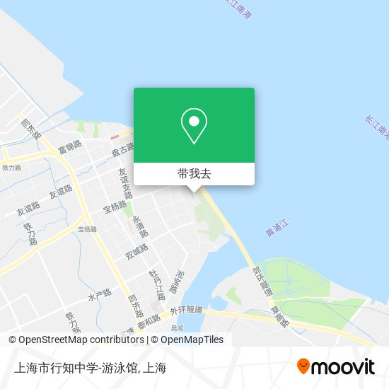 上海市行知中学-游泳馆地图