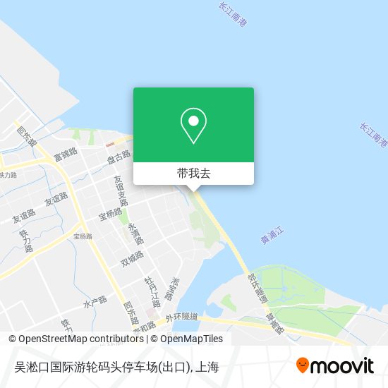吴淞口国际游轮码头停车场(出口)地图