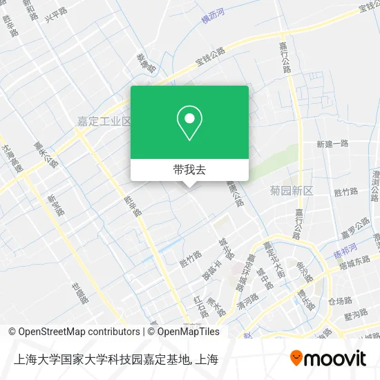 上海大学国家大学科技园嘉定基地地图