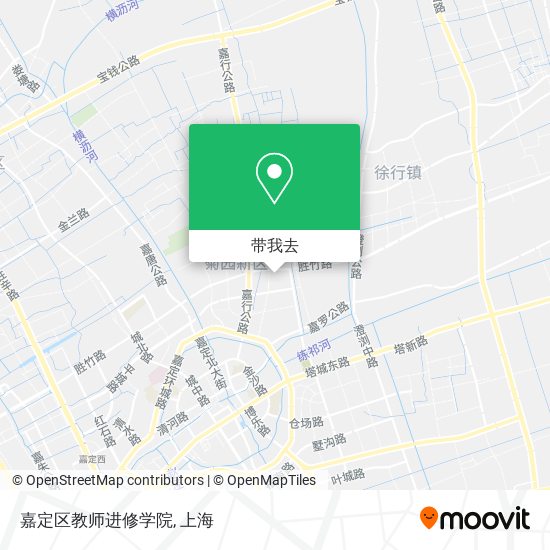 嘉定区教师进修学院地图