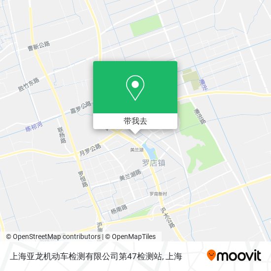 上海亚龙机动车检测有限公司第47检测站地图