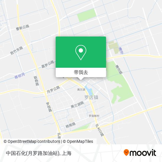 中国石化(月罗路加油站)地图