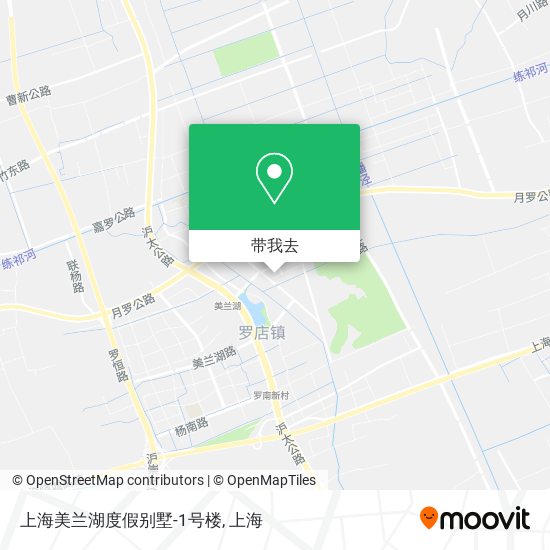 上海美兰湖度假别墅-1号楼地图
