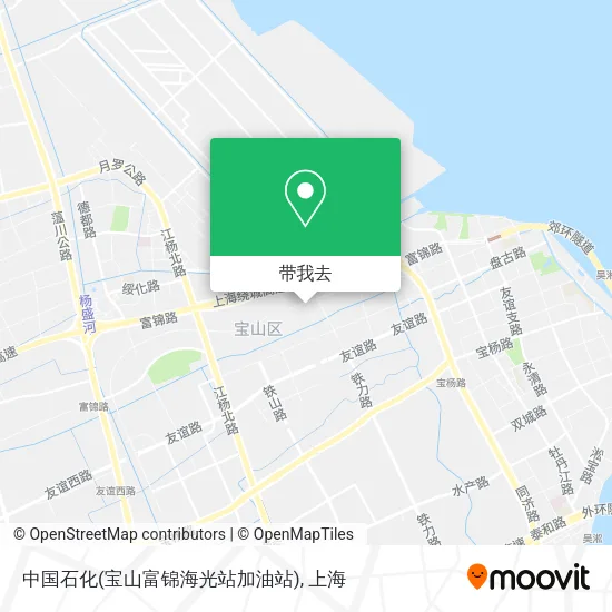 中国石化(宝山富锦海光站加油站)地图