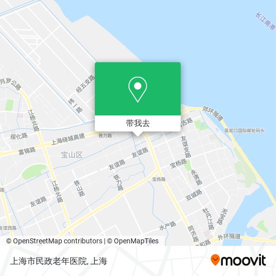 上海市民政老年医院地图