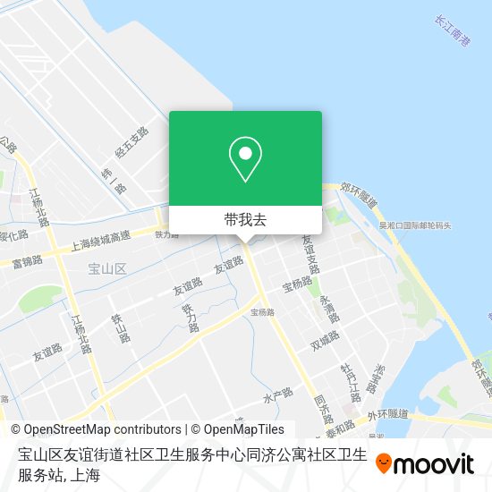 宝山区友谊街道社区卫生服务中心同济公寓社区卫生服务站地图