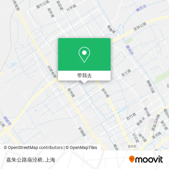嘉朱公路庙泾桥地图