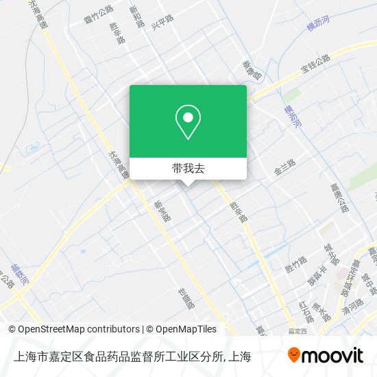 上海市嘉定区食品药品监督所工业区分所地图