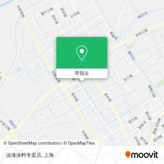 油漆涂料专卖店地图
